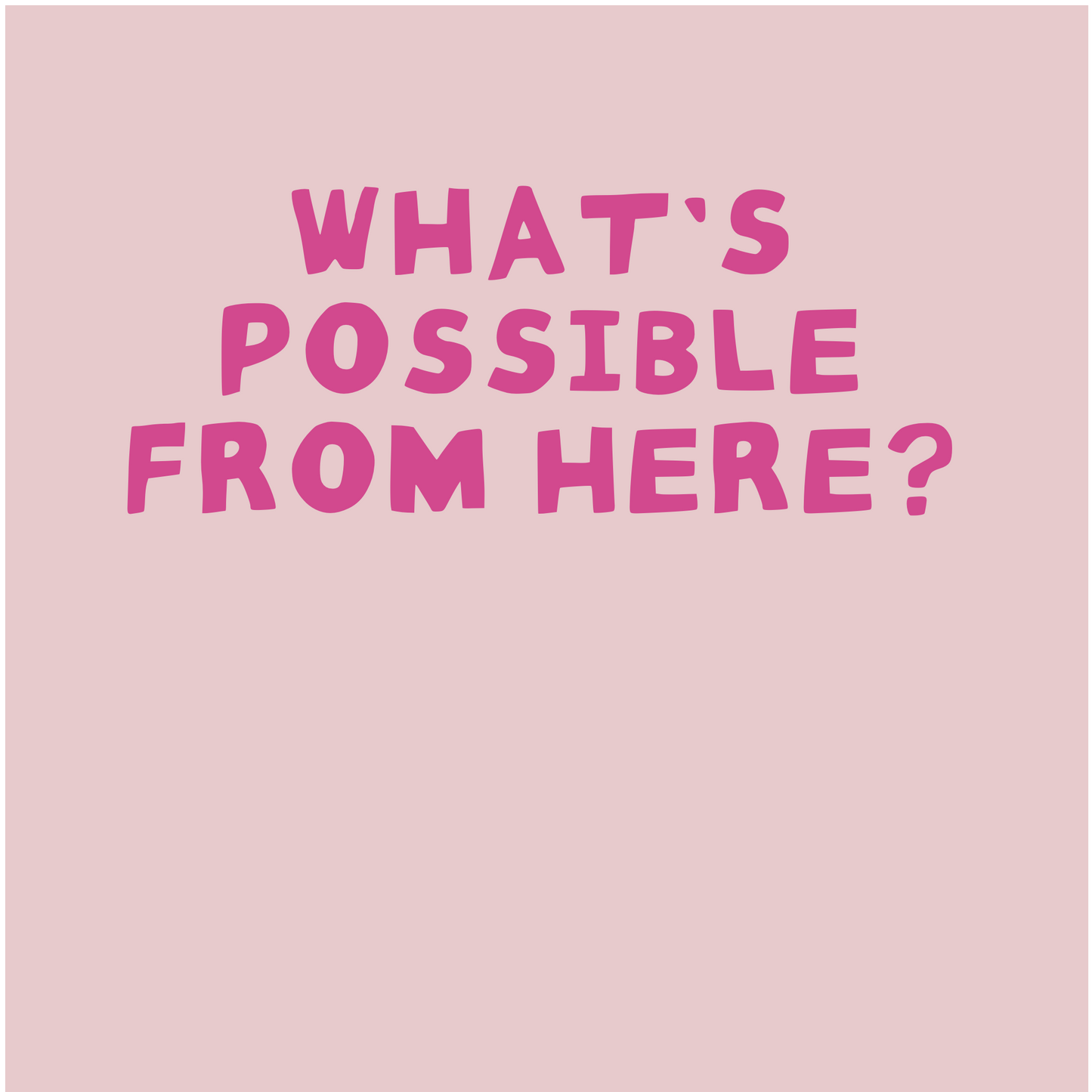 Pre-order Imaginary Millions t-shirt "What's Possible From Here"